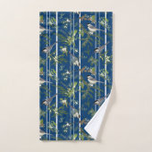 Vogels in groene handdoek (Handdoek)