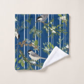 Vogels in groene handdoek (Wasdoekje)
