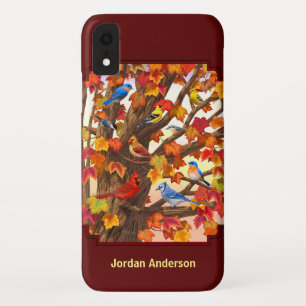 Vogels in Herfst Maple Tree Rood Case-Mate iPhone Case