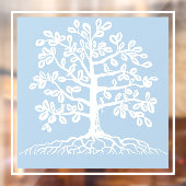 Vogels in het kader van een boomvenster raamsticker (Vel 2)