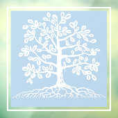 Vogels in het kader van een boomvenster raamsticker (Vel 3)