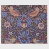 Vogels in het ontwerp van de bloem en de aardbei cadeaupapier (Vlak)