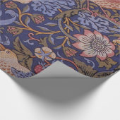 Vogels in het ontwerp van de bloem en de aardbei cadeaupapier (Hoek)