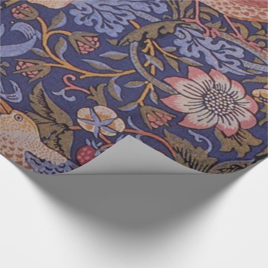 Vogels in het ontwerp van de bloem en de aardbei cadeaupapier (Hoek)