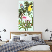 Vogels in het Paradijs Canvas Afdruk (Insitu (Slaapkamer))