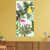 Vogels in het Paradijs Canvas Afdruk (Insitu (Woonkamer))