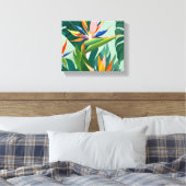 Vogels in het Paradijs Canvas Afdruk (Insitu (Slaapkamer))