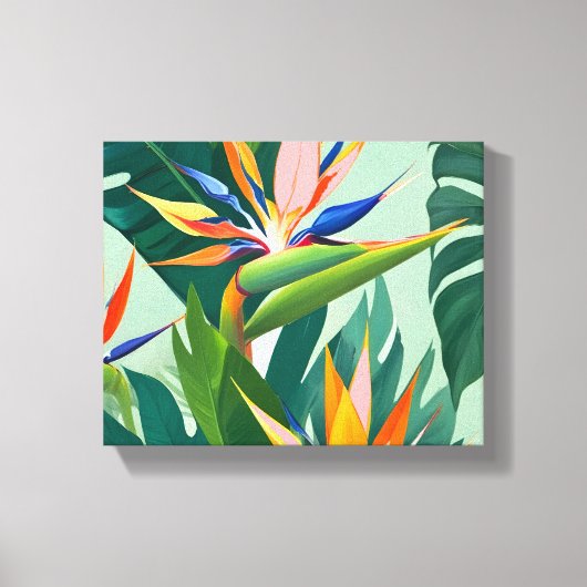 Vogels in het Paradijs Canvas Afdruk (Voorkant)