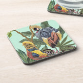 Vogels in het paradijs - grote vogels bier onderzetter (Linkerzijde)