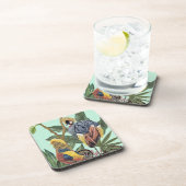 Vogels in het paradijs - grote vogels bier onderzetter (Rechterzijde)