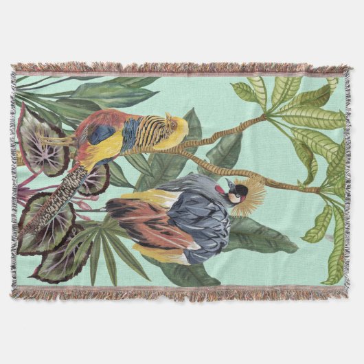 Vogels in het paradijs - grote vogels deken (Voorkant)