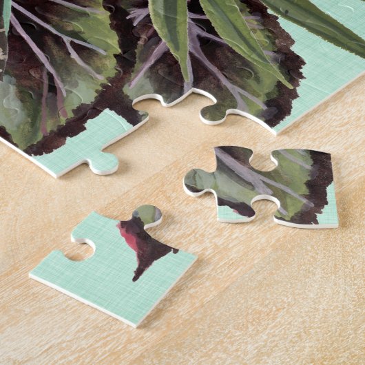 Vogels in het paradijs - grote vogels legpuzzel (Zijkant)