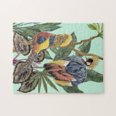 Vogels in het paradijs - grote vogels legpuzzel (Horizontaal)