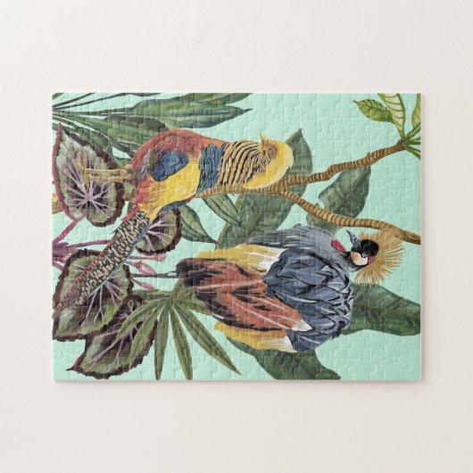 Vogels in het paradijs - grote vogels legpuzzel (Horizontaal)