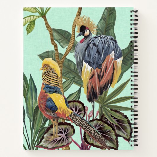 Vogels in het paradijs - grote vogels notitieboek (Achterkant)