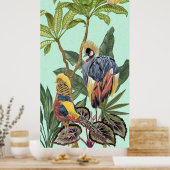 Vogels in het paradijs - grote vogels poster (Keuken)