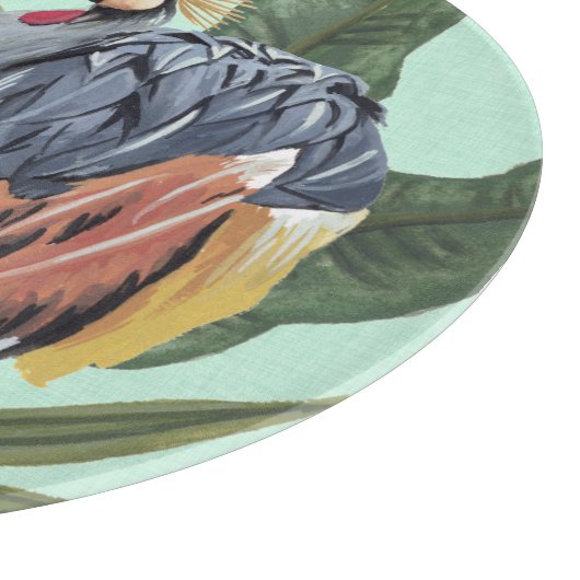 Vogels in het paradijs - grote vogels snijplank (Hoek)