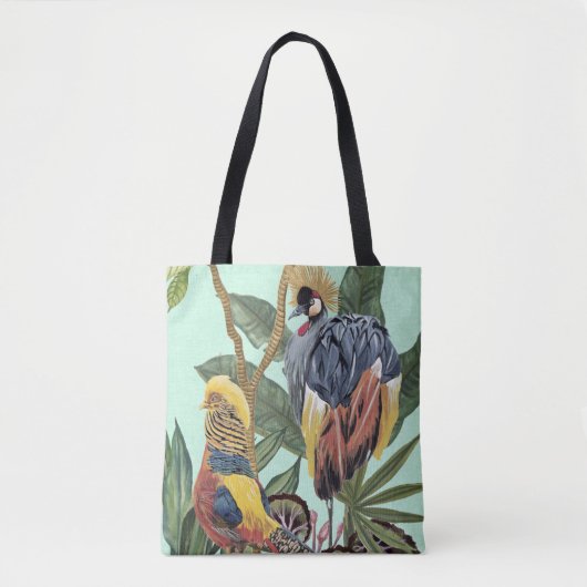 Vogels in het paradijs - grote vogels tote bag (Voorkant)