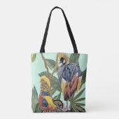 Vogels in het paradijs - grote vogels tote bag (Achterkant)