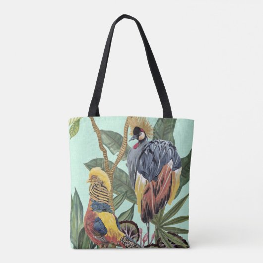 Vogels in het paradijs - grote vogels tote bag (Achterkant)
