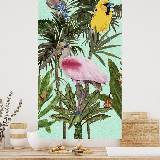 Vogels in het Paradijs Poster (Keuken)