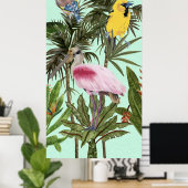 Vogels in het Paradijs Poster (Thuiskantoor)