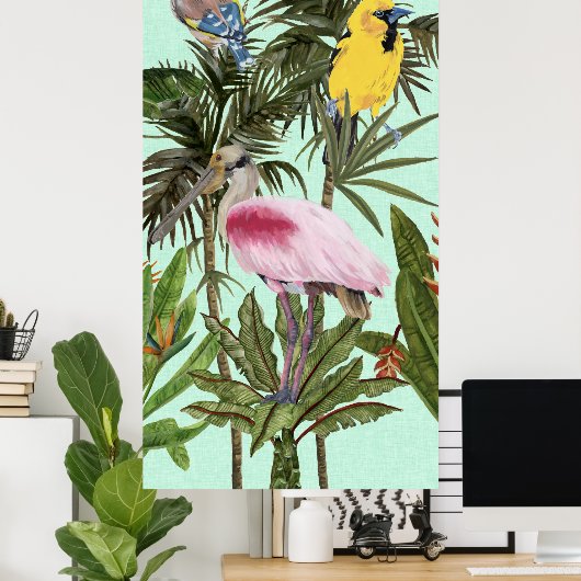 Vogels in het Paradijs Poster (Thuiskantoor)