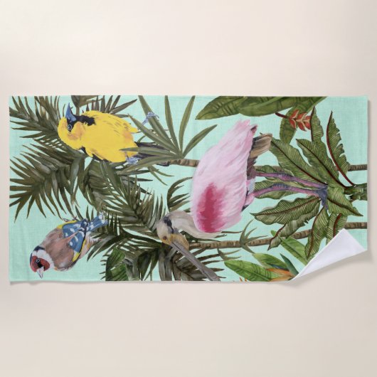 Vogels in het Paradijs Strandlaken (Voorkant)