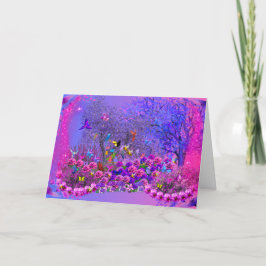 Vogels in het Wenskaart van de Struik Kaart