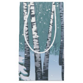 Vogels in het winterbos klein cadeauzakje (Voorkant)