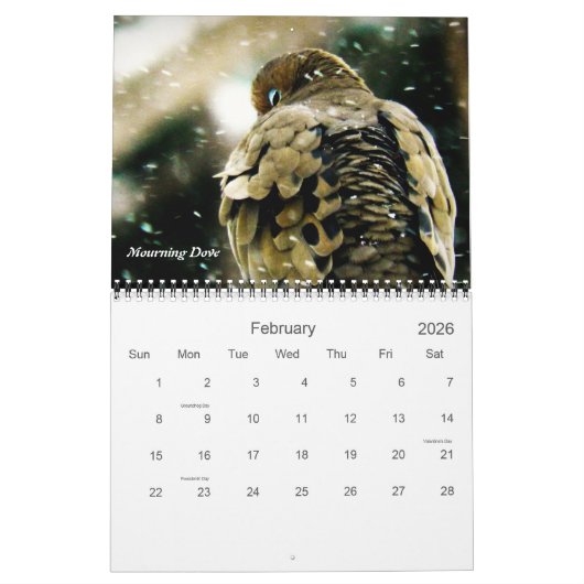Vogels in je achtertuin kalender (Feb 2026)