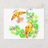 Vogels in kleur briefkaart (Voorkant)