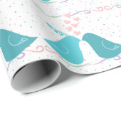 Vogels in liefde cadeaupapier (Rol Hoek)