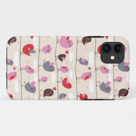 Vogels in liefde Case-Mate iPhone case (Achterkant (horizontaal))