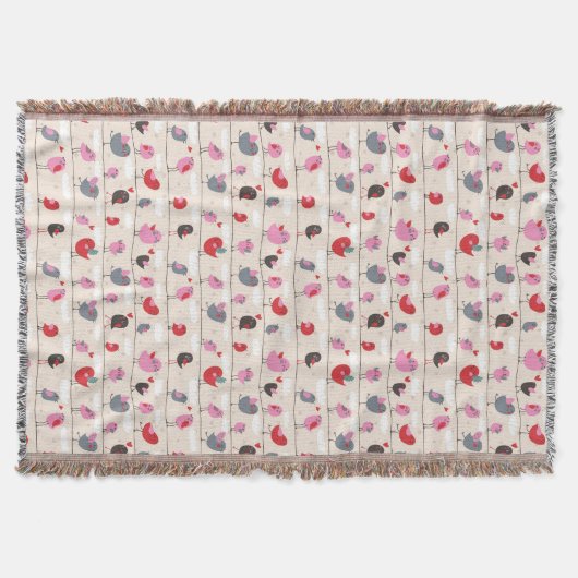 Vogels in liefde deken (Voorkant)