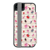 Vogels in liefde incipio iPhone portemonnee hoesje (Agenda Achterkant)