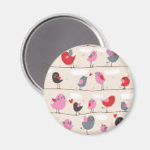 Vogels in liefde magneet (Voorkant / Achterkant)