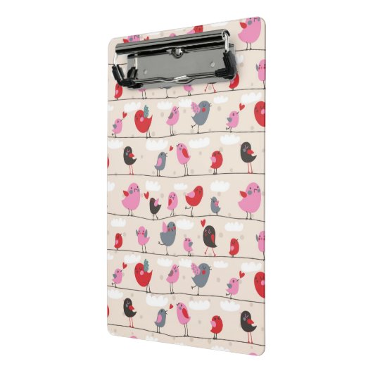 Vogels in liefde mini klembord (Angled2)