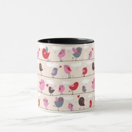 Vogels in liefde mok (Midden)