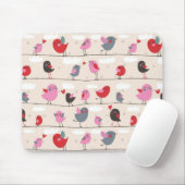 Vogels in liefde muismat (Met muis)