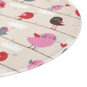 Vogels in liefde snijplank (Hoek)