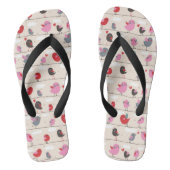 Vogels in liefde teenslippers (Voetbed)