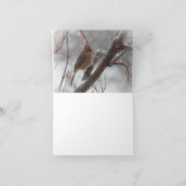 Vogels in sneeuw kaart (Binnen)