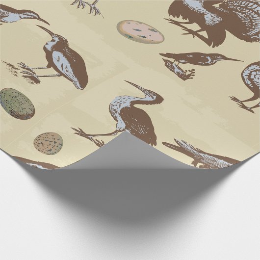 Vogels in  stijl cadeaupapier