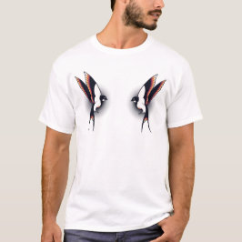 Vogels in traditionele stijl t-shirt
