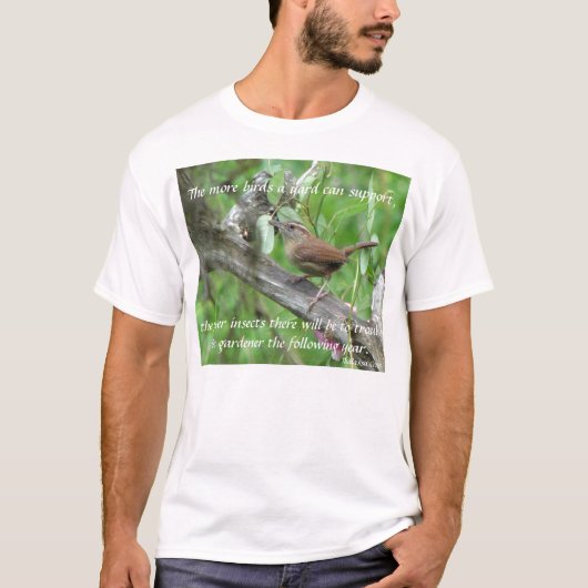 Vogels in tuinen T-Shirt (Voorkant)