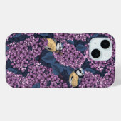 Vogels in violette lila tuin Case-Mate iPhone case (Achterkant (horizontaal))