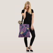 Vogels in violette lila tuin tote bag (Op model)