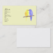 Vogels in Visitekaartjes van liefde (Voorkant / Achterkant)