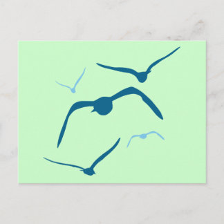 Vogels in vlucht briefkaart